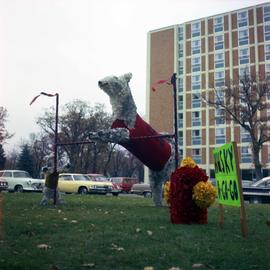 Homecoming outdoor display, St. Cloud State University