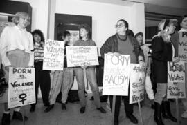 Protest regarding sale of adult magazines at Atwood Memorial Center (1966), St. Cloud State University