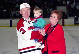 Brendan McDonald and family, National Hockey Center rink dedication