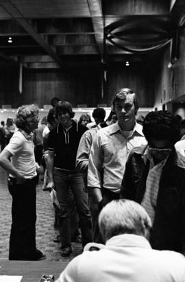 Students register for classes in the Atwood Memorial Center ballroom (1966), St. Cloud State University