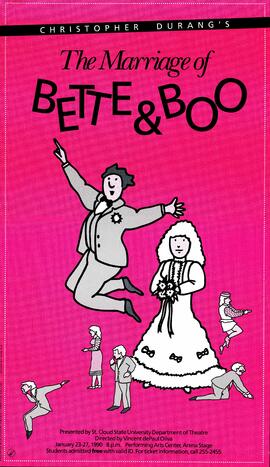 The Marriage of Bette & Boo theatre production poster, St. Cloud State University