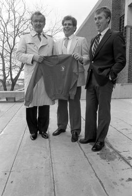 Governor Rudy Perpich, Morris Kurtz, and Herb Brooks