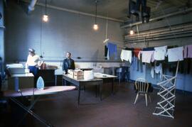 Students do laundry, Alnwick Castle, St. Cloud State University