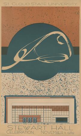 Stewart Hall (1948) dedication poster, St. Cloud State University