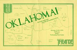 Oklahoma! theatre production poster, St. Cloud State University