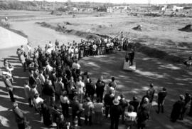 National Hockey Center (1989) groundbreaking, St. Cloud State University