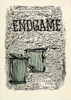Endgame theatre production poster, St. Cloud State University