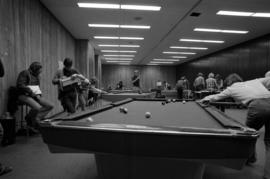 People play pool at the Atwood Memorial Center (1966) Rec Center during the Association of College Unions International tournament, St. Cloud State University