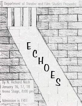 Echoes theatre production poster, St. Cloud State University