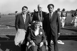 Distinguished Alumni Award and Alumni Service Award winners Dorothy Barker, John Otto, Luther Brown, and Richard Green