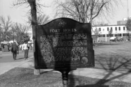 Fort Holes historic marker, St. Cloud State University