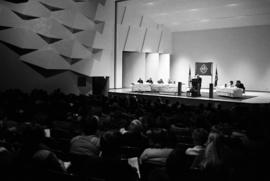 Winter Institute activities at the Stewart Hall (1948) auditorium, St. Cloud State University