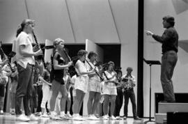 Students at band practice, St. Cloud State University