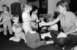 Children play at the Child Care Center, St. Cloud State University