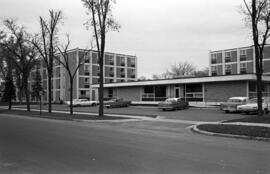 Case Hall (1964) and Hill Hall (1962), exterior, St. Cloud State University