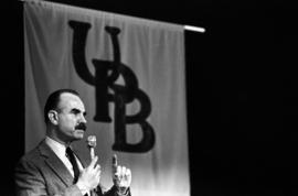 G. Gordon Liddy speaks at Atwood Memorial Center (1966) ballroom, St. Cloud State University