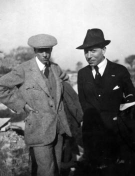 Sinclair Lewis and friend