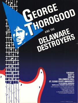 George Thorogood and the Delaware Destroyers concert poster, St. Cloud state University