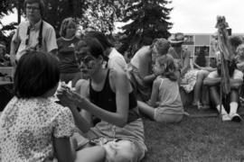 Children get their faces painted, Lemonade Concert and Art Fair, St. Cloud State University