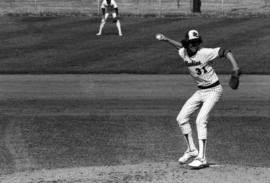 Gregg Pederson pitches a ball during a St. Cloud State University baseball game