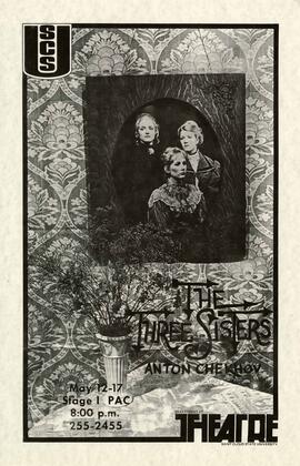 The Three Sisters theatre production poster, St. Cloud State University