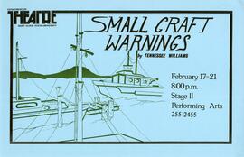 Small Craft Warnings, theatre production poster, St. Cloud State St. Cloud State University