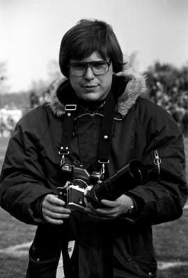 Mike Knaak at a St. Cloud State University football game