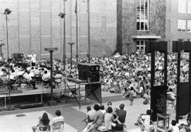 Concert in front of Stewart Hall (1948), St. Cloud State University