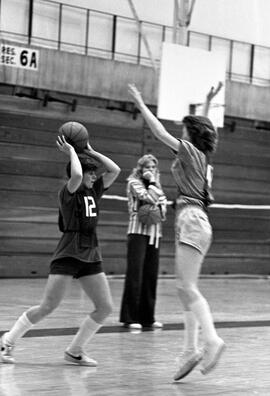 Women's basketball practice, St. Cloud State University