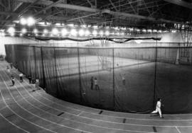 Halenbeck Hall (1965) fieldhouse, interior, St. Cloud State University