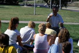 Bill Morgan teaches a class, St. Cloud State University