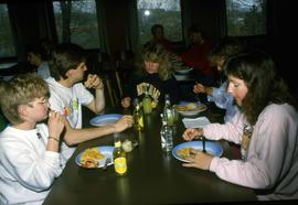 Students eat together, Aalborg, Denmark, St. Cloud State University