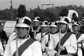 Marching band at the parade opening the new University Bridge, St. Cloud State University