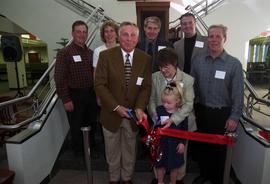 James W. Miller and family at the Miller Center (2000) grand opening, St. Cloud State University