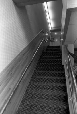 House of Pizza interior staircase