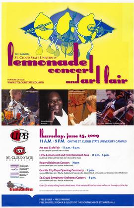 Lemonade Concert and Art Fair poster, St. Cloud State University