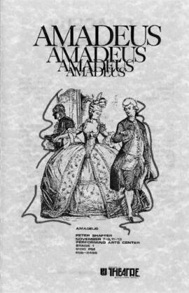 Amadeus theatre production program, St. Cloud State University