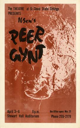 Peer Gynt theatre production poster, St. Cloud State University