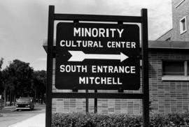 Minority Cultural Center sign, St. Cloud State University