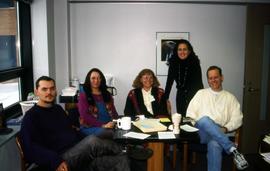 University Program Board employees Irene Bruemmer and Jessica Fitch Ostman with others, St. Cloud State University