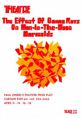 The Effect of Gamma Rays On Man-In-The-Moon Marigold theatre production poster, St. Cloud State University