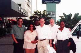 Robert Bess with friends in South Africa, St. Cloud State University