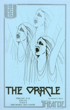 The Oracle theatre production poster, St. Cloud State University