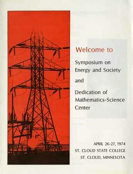 Wick Science Building (1973) dedication program, St. Cloud State University