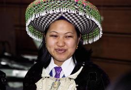 Woman at Hmong Night at Halenbeck Hall (1965), St. Cloud State University