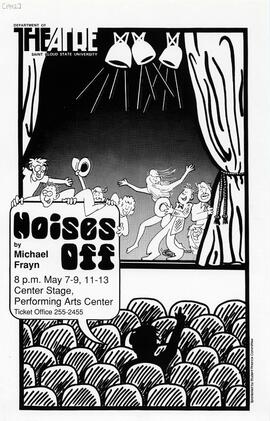 Noises Off theatre production poster, St. Cloud State University