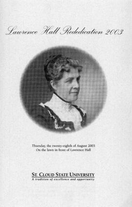 Lawrence Hall (1905) dedication program, St. Cloud State University
