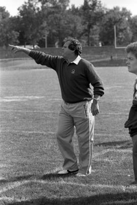 St. Cloud State University football coach Noel Martin during a football game against Augustana College