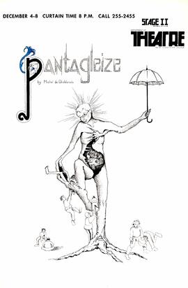 Pantagleize theatre production poster, St. Cloud State University