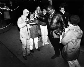 Jane Olsen and others at NightWalk 98 event, St. Cloud State University